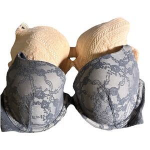 Victoria's Secret 32DD Bra Lot Bundle Angels Lined Demi Sexy Lace Underwire 2